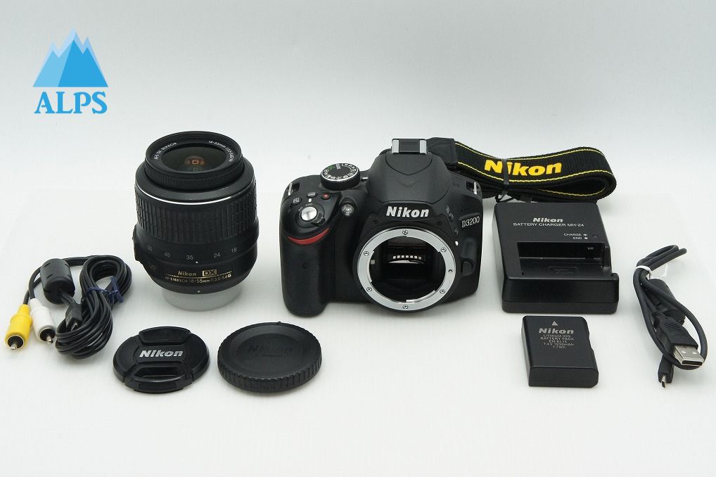 良品 Nikon ニコン D3200 ボディ + AF-S DX NIKKOR 18-55mm VR レンズキット デジタル一眼レフカメラ 260211z