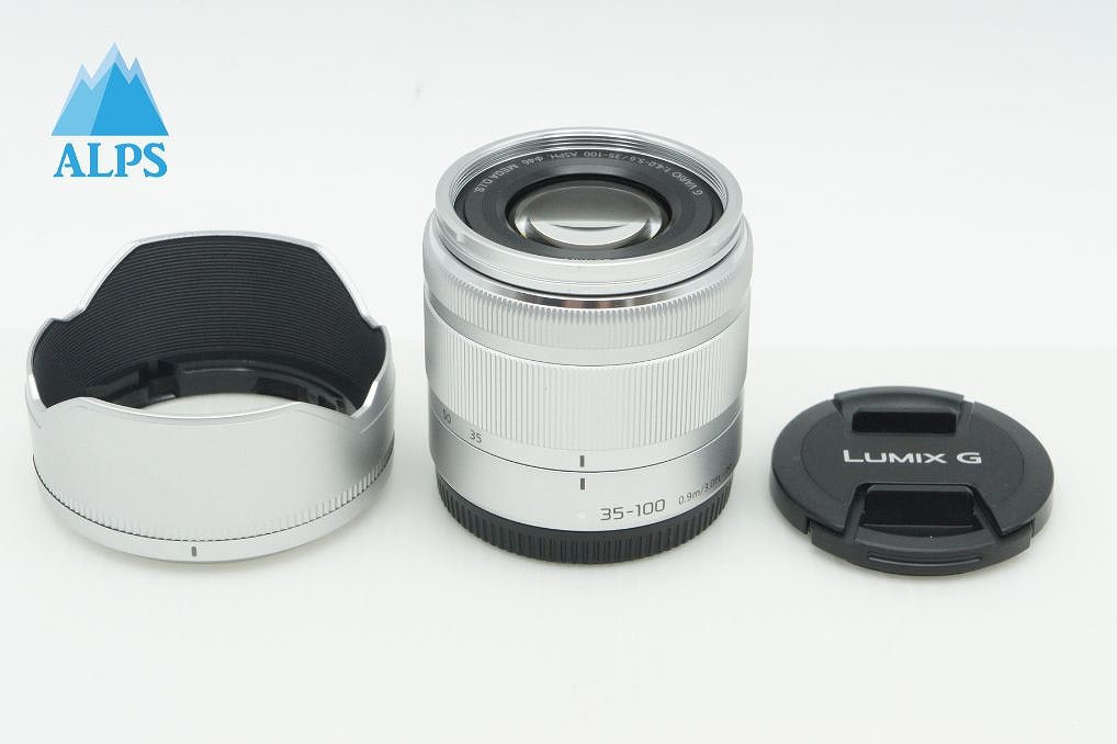 美品 Panasonic LUMIX G VARIO 35-100mm F4-5.6 ASPH. MEGA O.I.S. H-FS35100 マイクロフォーサーズ フード付 260212k