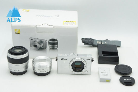 美品 Nikon ニコン 1 J4 ダブルズームキット  ミラーレス一眼カメラ シルバー 元箱付 260212e