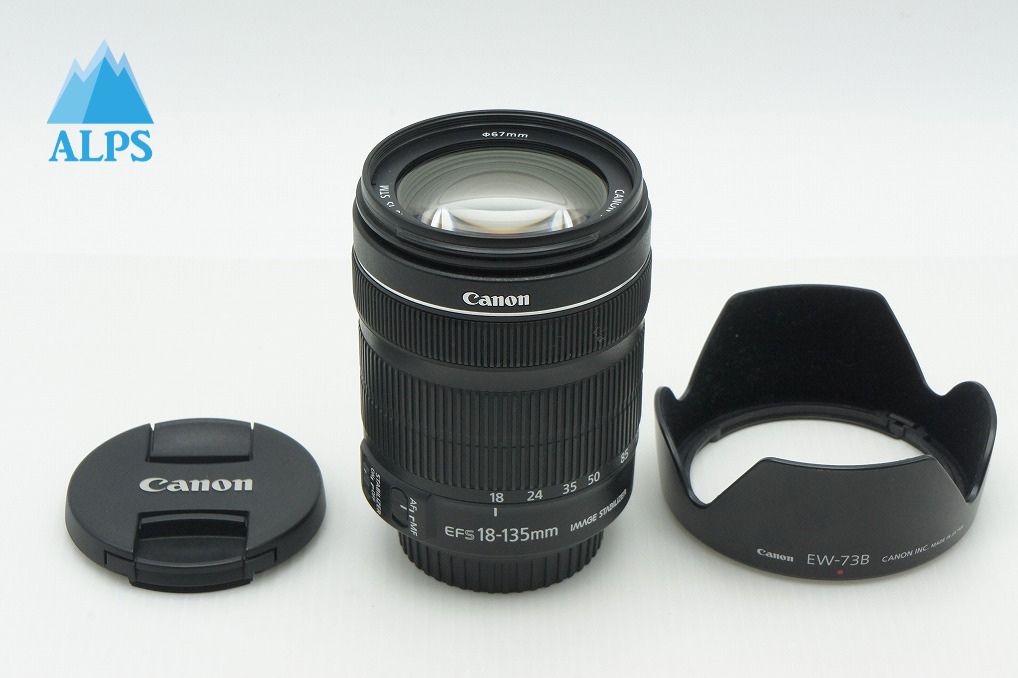 美品 Canon キヤノン EF-S 18-135mm F3.5-5.6 IS STM APS-C ズームレンズ フード付 260213i