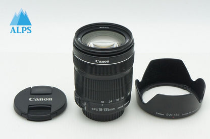 美品 Canon キヤノン EF-S 18-135mm F3.5-5.6 IS STM APS-C ズームレンズ フード付 260213i