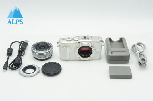 良品 OLYMPUS オリンパス PEN E-PL10 ボディ + M.ZUIKO DIGITAL ED 14-42mm F3.5-5.6 EZ ミラーレス ホワイト 260212b