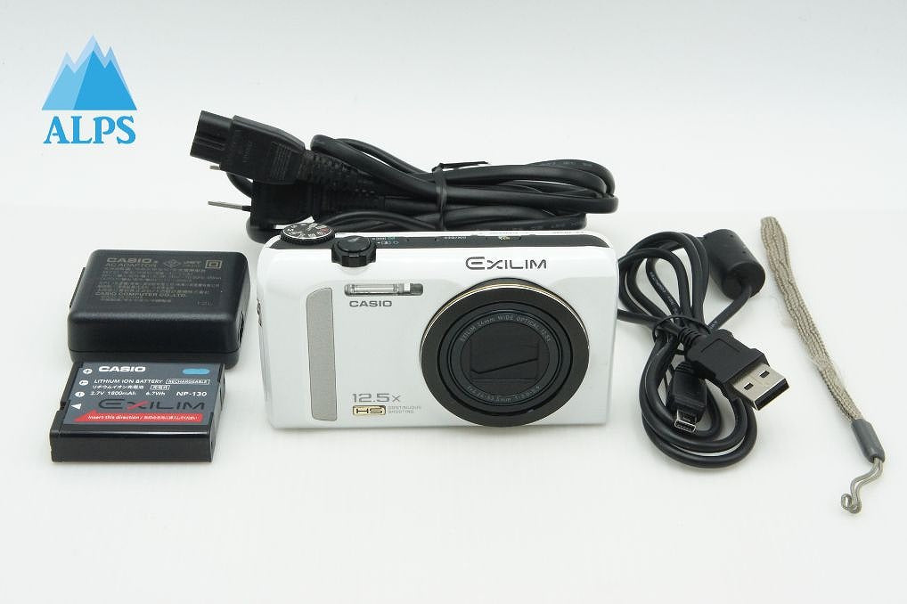 CASIO カシオ HIGH SPEED EXILIM EX-ZR200 コンパクトデジタルカメラ ホワイト 260218b