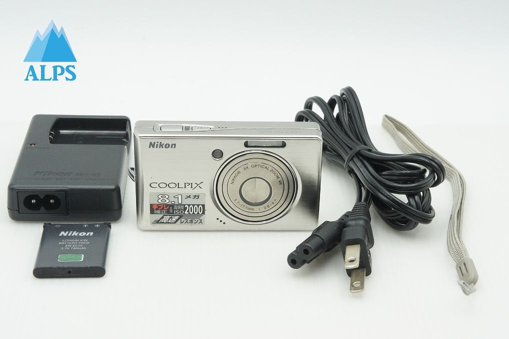 良品 Nikon ニコン COOLPIX S510 コンパクトデジタルカメラ シルバー 260218d