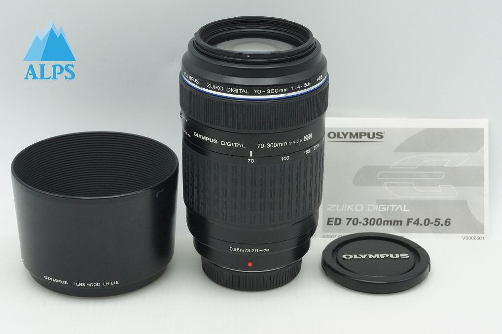 良品 OLYMPUS オリンパス ZUIKO DIGITAL ED 70-300mm F4-5.6 フォーサーズ ズームレンズ フード付 260218u