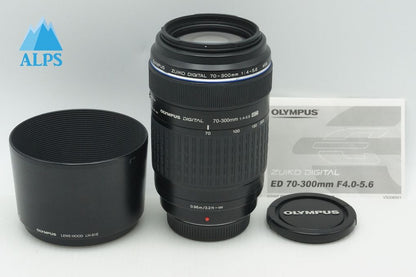 良品 OLYMPUS オリンパス ZUIKO DIGITAL ED 70-300mm F4-5.6 フォーサーズ ズームレンズ フード付 260218u