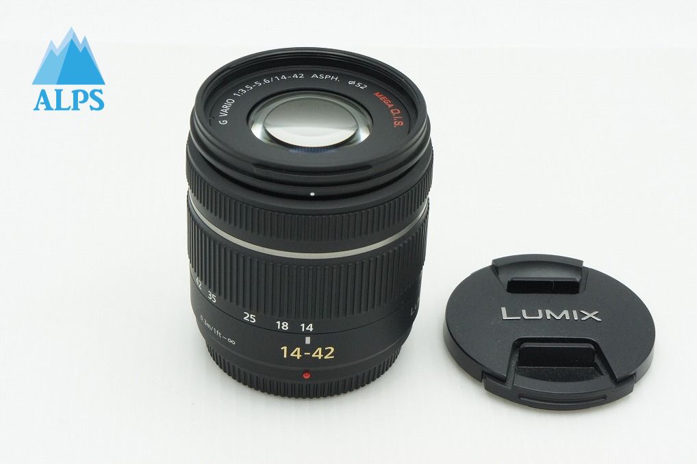 美品 Panasonic LUMIX G VARIO 14-42mm F3.5-5.6 ASPH. MEGA O.I.S H-FS014042 マイクロフォーサーズ 260219h