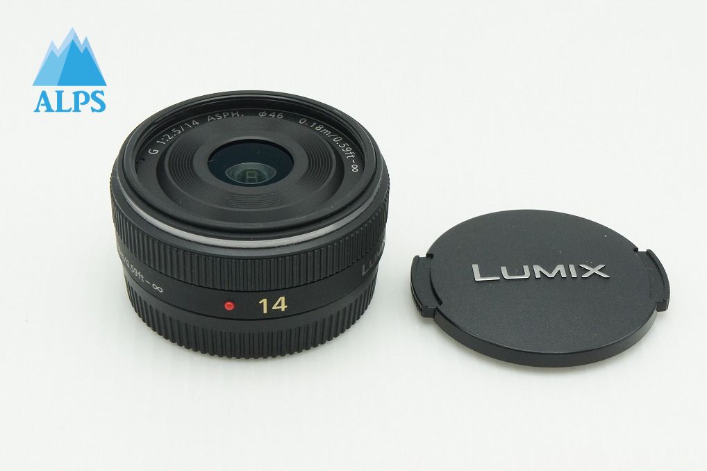 美品 Panasonic パナソニック LUMIX G 14mm F2.5 ASPH. H-H014 広角パンケーキレンズ マイクロフォーサーズ 260219i