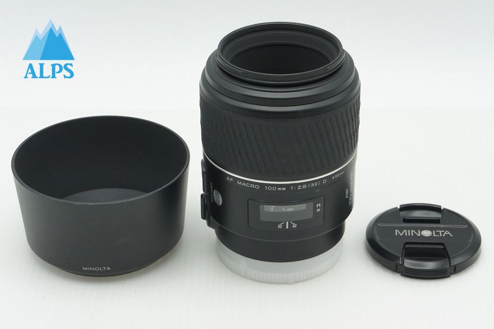 MINOLTA ミノルタ AF 100mm F2.8 D MACRO SONY ソニー αマウント 単焦点レンズ フード付 260220j