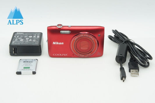 美品 Nikon ニコン COOLPIX S3400 コンパクトデジタルカメラ レッド 260220k