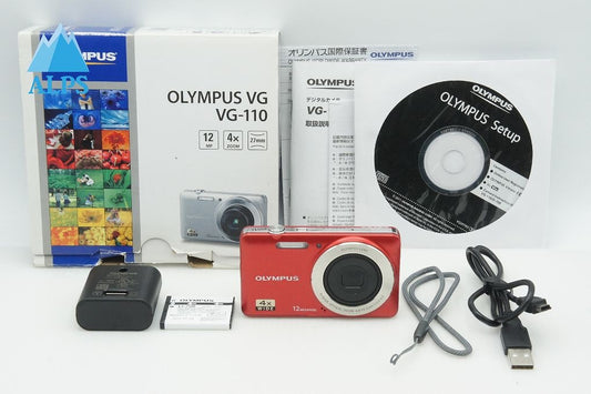 良品 OLYMPUS オリンパス VG-110 コンパクトデジタルカメラ レッド 元箱付 260226l