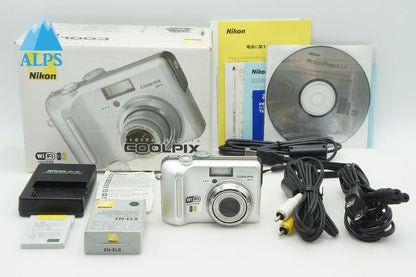美品 Nikon ニコン COOLPIX P1 コンパクトデジタルカメラ プライムシルバー 元箱付 260302ae