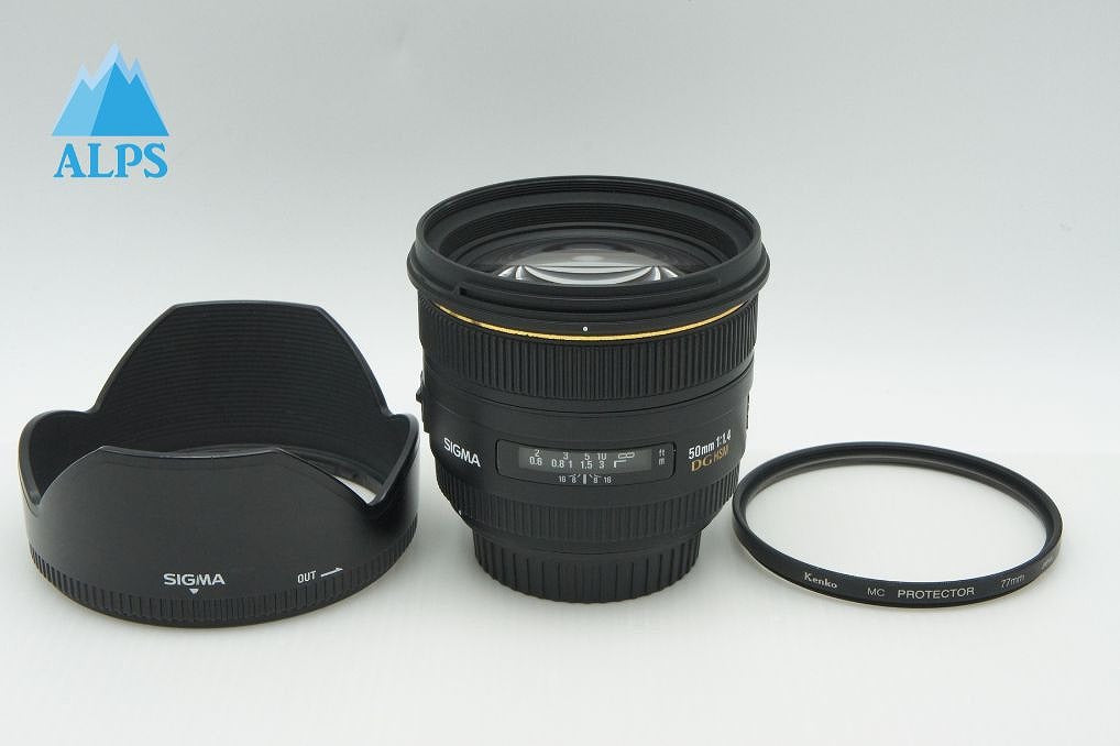 SIGMA シグマ 50mm F1.4 EX DG HSM Canon キヤノン EFマウント フルサイズ 単焦点レンズ フード付 260302r