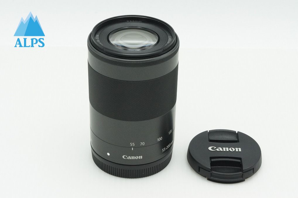 美品 Canon キヤノン EF-M 55-200mm F4.5-6.3 IS STM EF-Mマウント ズームレンズ 260305c
