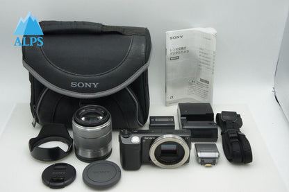 SONY α NEX-5K ズームレンズキット (E 18-55mm F3.5-5.6 OSS) ミラーレス一眼カメラ ブラック 純正バッグ付 260306g