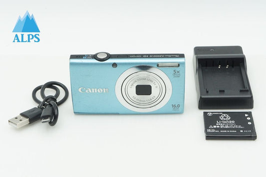 Canon キヤノン PowerShot A2400 IS コンパクトデジタルカメラ ブルー 260304e