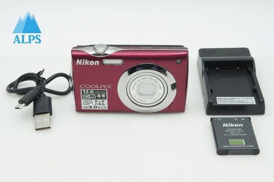 美品 Nikon ニコン COOLPIX S4000 コンパクトデジタルカメラ ルビーレッド 260306s