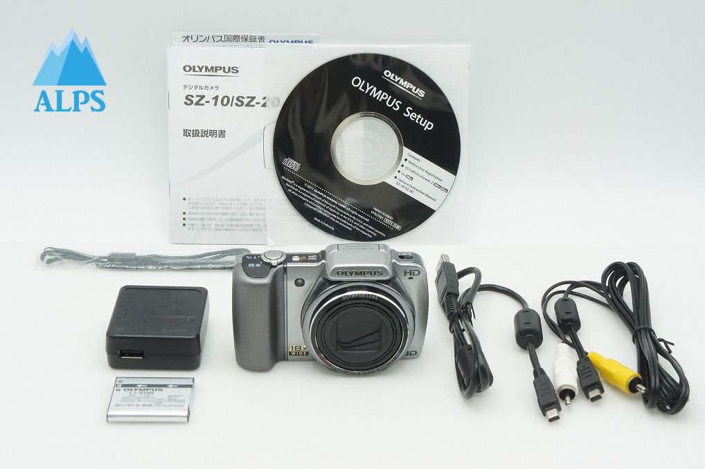 美品 OLYMPUS オリンパス SZ-10 コンパクトデジタルカメラ シルバー 260309h