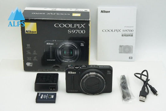 良品 Nikon ニコン COOLPIX S9700 コンパクトデジタルカメラ プレシャスブラック 元箱付 260306t