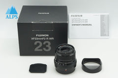 美品 FUJIFILM フジフィルム FUJINON XF 23mm F2 R WR 単焦点レンズ ブラック 元箱付 260306m