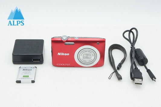 美品 Nikon ニコン COOLPIX A100 コンパクトデジタルカメラ レッド 260311c