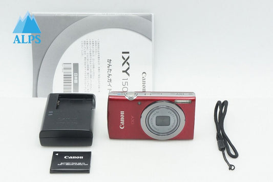 美品 Canon キヤノン IXY 150 コンパクトデジタルカメラ レッド 260313j