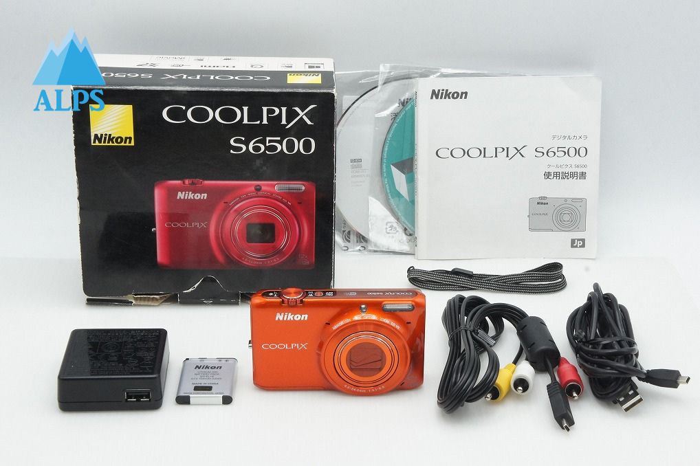 良品 Nikon ニコン COOLPIX S6500 コンパクトデジタルカメラ マンダリンオレンジ 元箱付 260313p