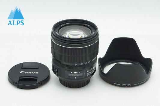 良品 Canon キヤノン EF-S 15-85mm F3.5-5.6 IS USM ズームレンズ フード付 260316t