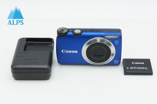 良品 Canon キヤノン PowerShot A3300 IS コンパクトデジタルカメラ ブルー 260316d