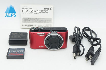 良品 CASIO カシオ EXILIM EX-ZR1000 コンパクトデジタルカメラ レッド 260317g