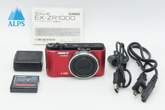 良品 CASIO カシオ EXILIM EX-ZR1000 コンパクトデジタルカメラ レッド 260317g