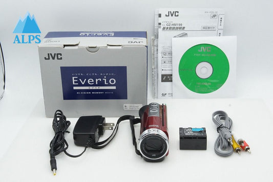 美品 JVC ケンウッド Everio GZ-HM199 デジタルビデオカメラ レッド 元箱付 260319m