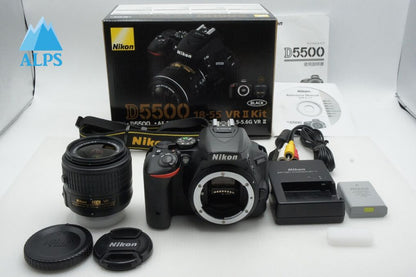 良品 Nikon ニコン D5500 + AF-S DX 18-55mm VR II レンズキット デジタル一眼レフカメラ 元箱付 260319bg