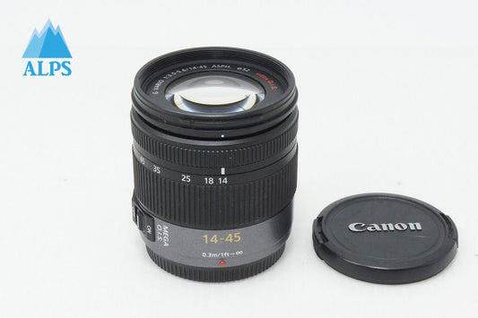 美品 Panasonic LUMIX G VARIO 14-45mm F3.5-5.6 ASPH. MEGA O.I.S. H-FS014045 マイクロフォーサーズ 260319ax