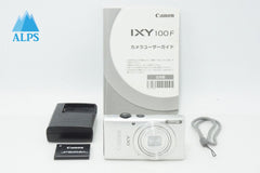 美品 Canon キヤノン IXY 100F コンパクトデジタルカメラ シルバー 260327s