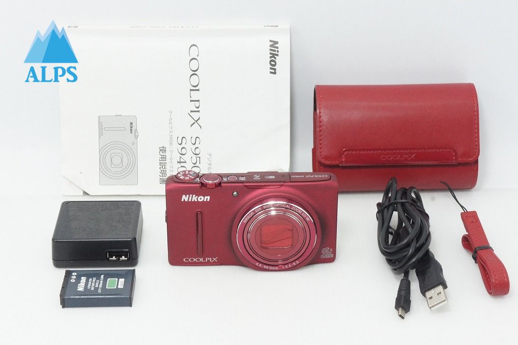 良品 Nikon ニコン COOLPIX S9500 コンパクトデジタルカメラ ヴェルヴェットレッド 260401c