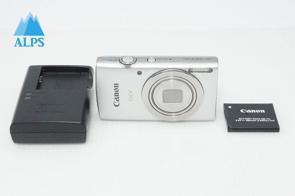 良品 Canon キヤノン IXY 180 コンパクトデジタルカメラ シルバー 260403r