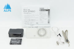 美品 CASIO カシオ EXILIM EX-ZR60 コンパクトデジタルカメラ ホワイト 260403h