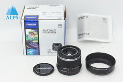 美品 OLYMPUS オリンパス M.ZUIKO DIGITAL 25mm F1.8 マイクロフォーサーズ 単焦点レンズ ブラック 元箱付 260402r