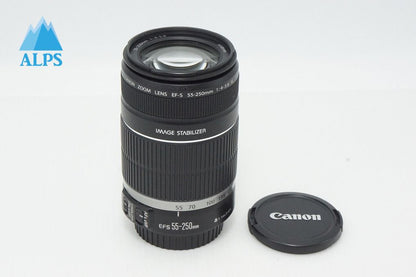 良品 Canon キヤノン EF-S 55-250mm F4-5.6 IS APS-C ズームレンズ 260403ag