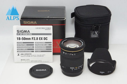 美品 SIGMA シグマ 18-50mm F2.8 EX DC  Canon キヤノン EFマウント APS-C ズームレンズ 元箱付 260409r