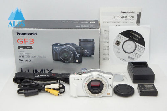 良品 Panasonic パナソニック LUMIX DMC-GF3 ボディ ミラーレス一眼カメラ ホワイト 元箱付 260410f