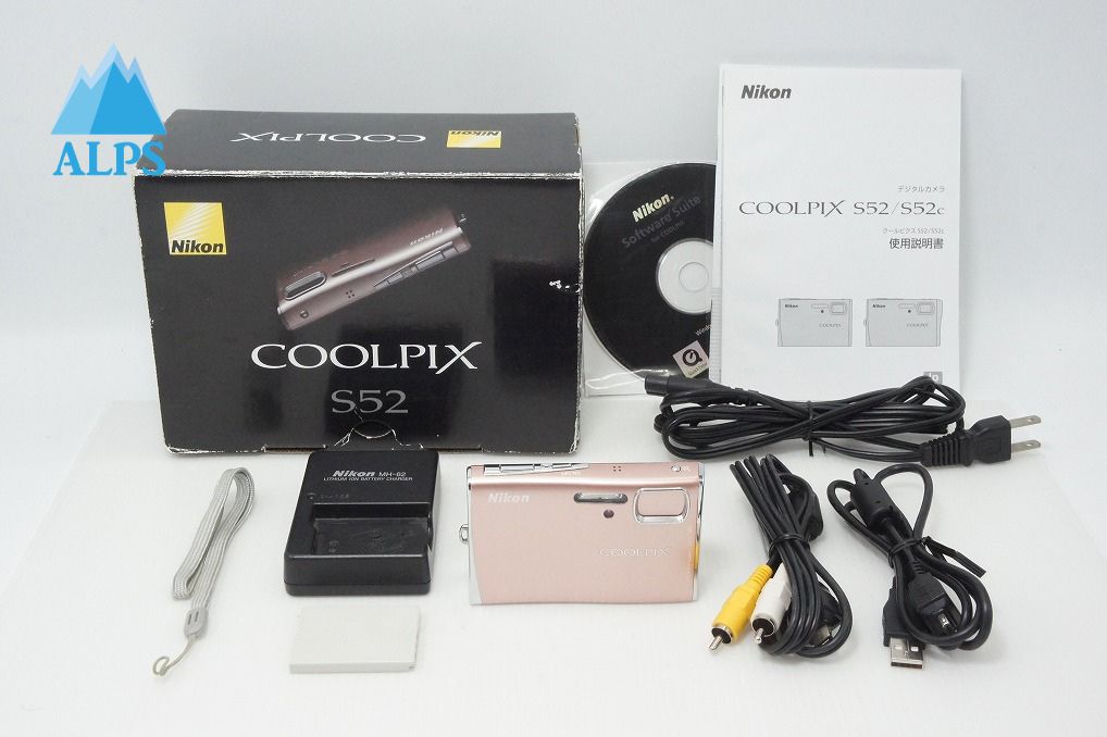 美品 Nikon ニコン COOLPIX S52 コンパクトデジタルカメラ コーラルピンク 元箱付 260414j