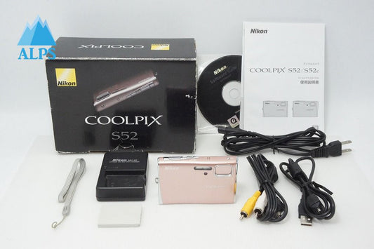 美品 Nikon ニコン COOLPIX S52 コンパクトデジタルカメラ コーラルピンク 元箱付 260414j