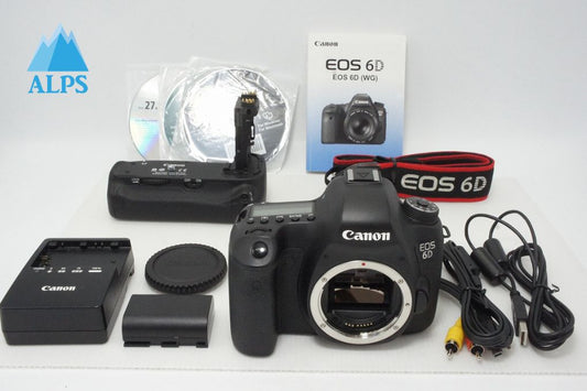 美品 Canon キヤノン EOS 6D ボディ + バッテリーグリップ BG-E13 デジタル一眼レフカメラ 260424x