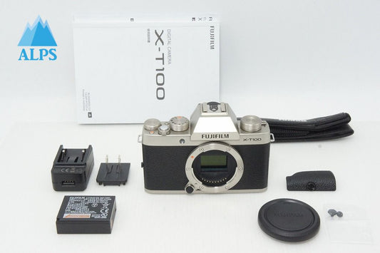 良品 FUJIFILM フジフィルム X-T100 ボディ ミラーレス一眼カメラ シャンパンゴールド 260502a