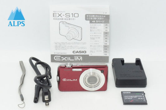 Good condition CASIO EXILIM EX-S10 Compact Digital Camera Red 260430j