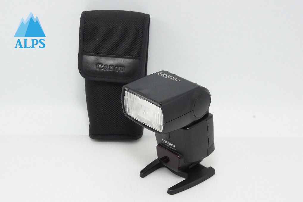 美品 Canon キヤノン ストロボ スピードライト 430EX II スタンド ケース付 260507i