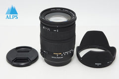 良品 SIGMA シグマ AF 18-200mm F3.5-6.3 DC OS Canon キヤノン EFマウント APS-C ズームレンズ フード付 260507a