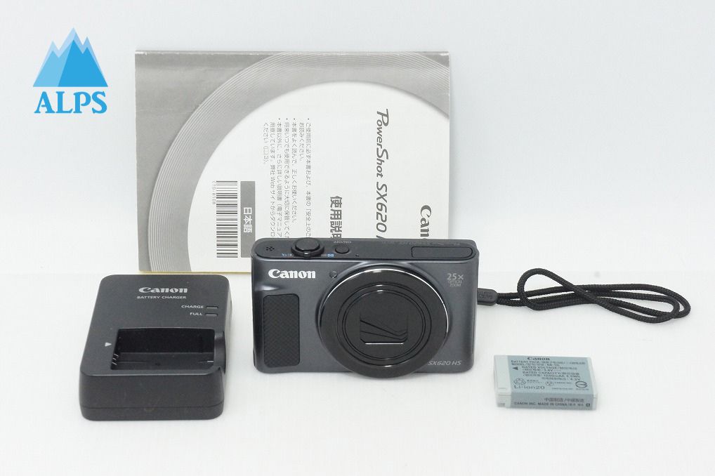 美品 Canon キヤノン PowerShot SX620 HS コンパクトデジタルカメラ ブラック 260512m
